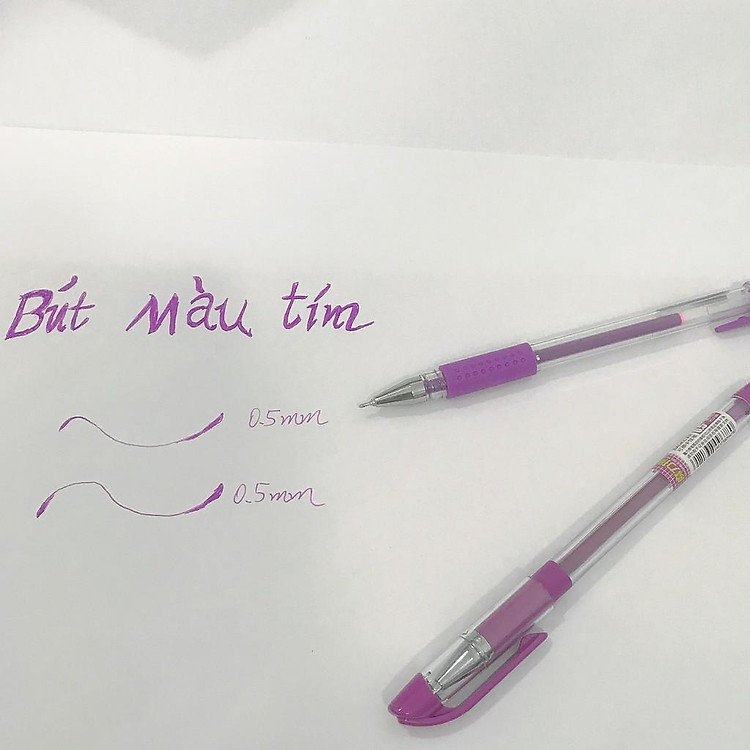 Bút Gel Mực Tím 0.5mm BAOKE (12 cây) - Ảnh 4