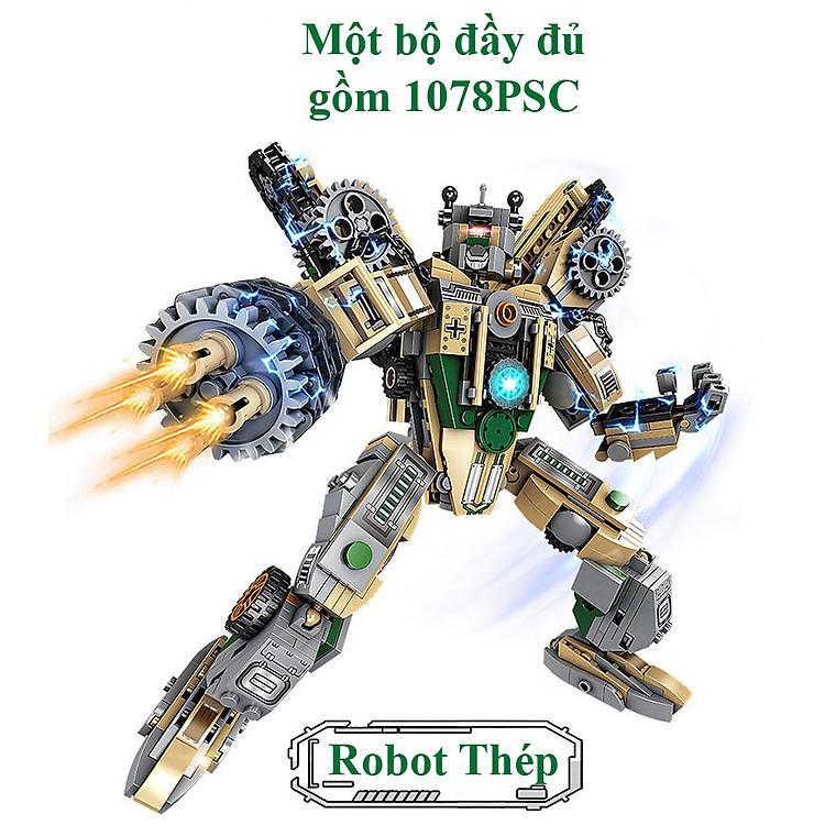 Bộ Đồ Chơi Lắp Ghép Robot Thép 27IN1 Chính hãng Giá tốt - Hình ảnh 2