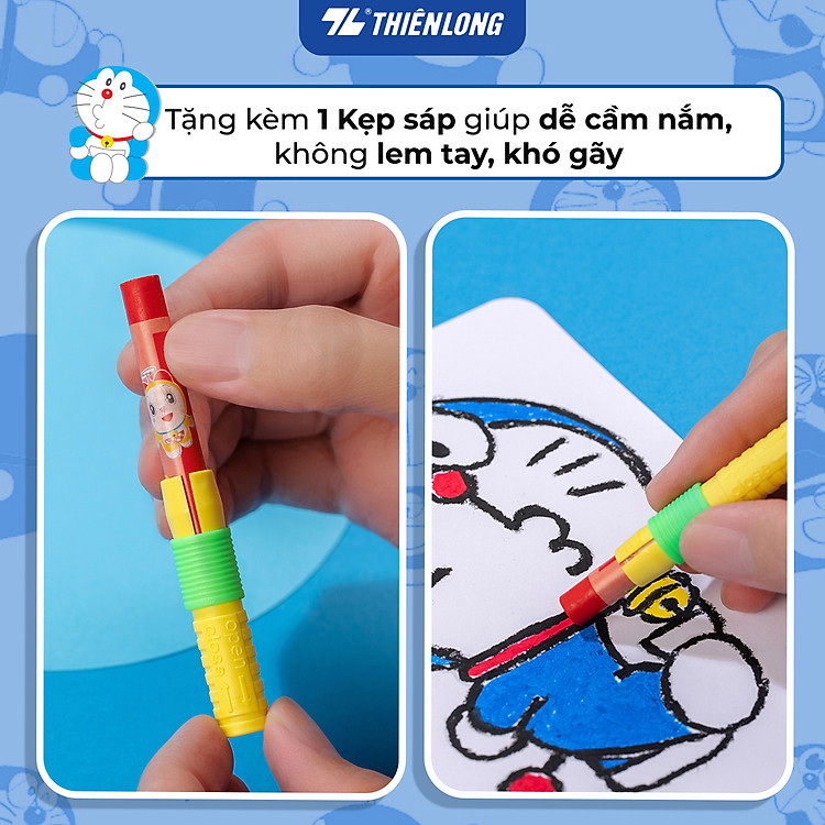 Bút Sáp Dầu Colokit Doraemon OP-C07 - Ảnh 3