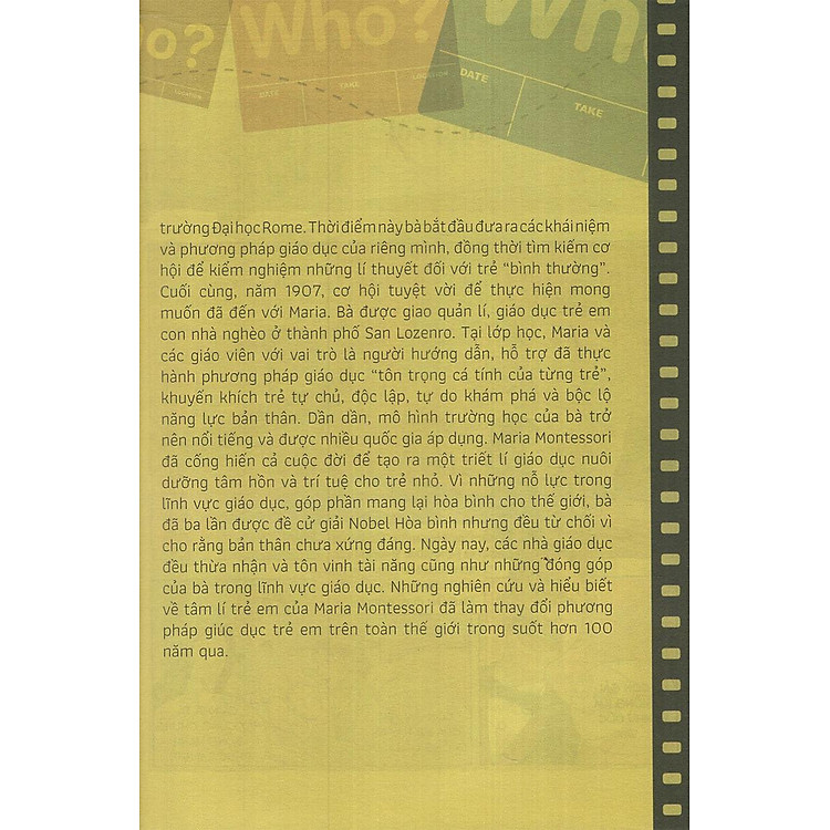 Who? Chuyện Kể Về Danh Nhân Thế Giới - Maria Montessori (Tái Bản 2023) - Ảnh 7