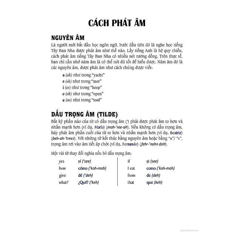 Tự Học 3000 Câu Giao Tiếp Tiếng Tây Ban Nha Thông Dụng - Ảnh 4