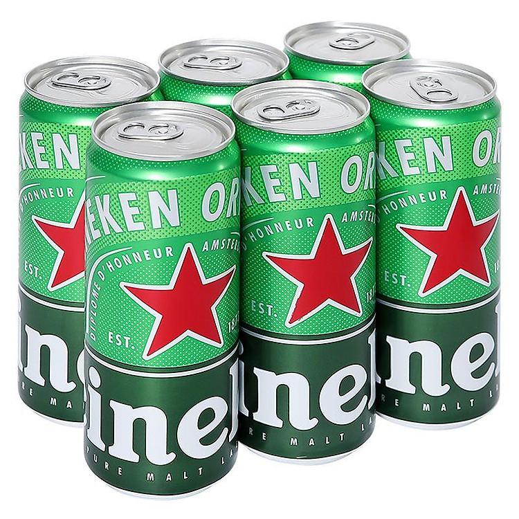 Lốc 6 Lon Bia Heineken 330ml/Lon - 8934822235338