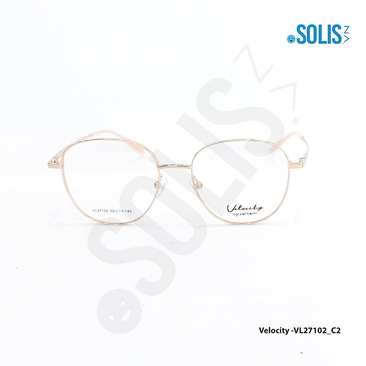 Gọng kính kim loại hiệu Velocity VL27102 KÍCH THƯỚC 52-17-145