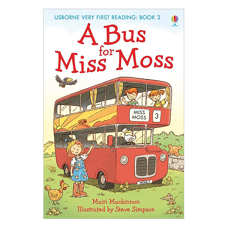 Thiếu Nhi Tiếng Anh – Usborne Very First Reading: A Bus for Miss Moss