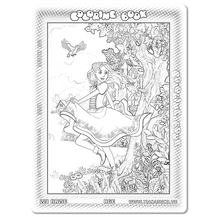 Xếp hình Công Chúa 30 Mảnh + Tô Màu Chính hãng Giá tốt - Hình ảnh 3