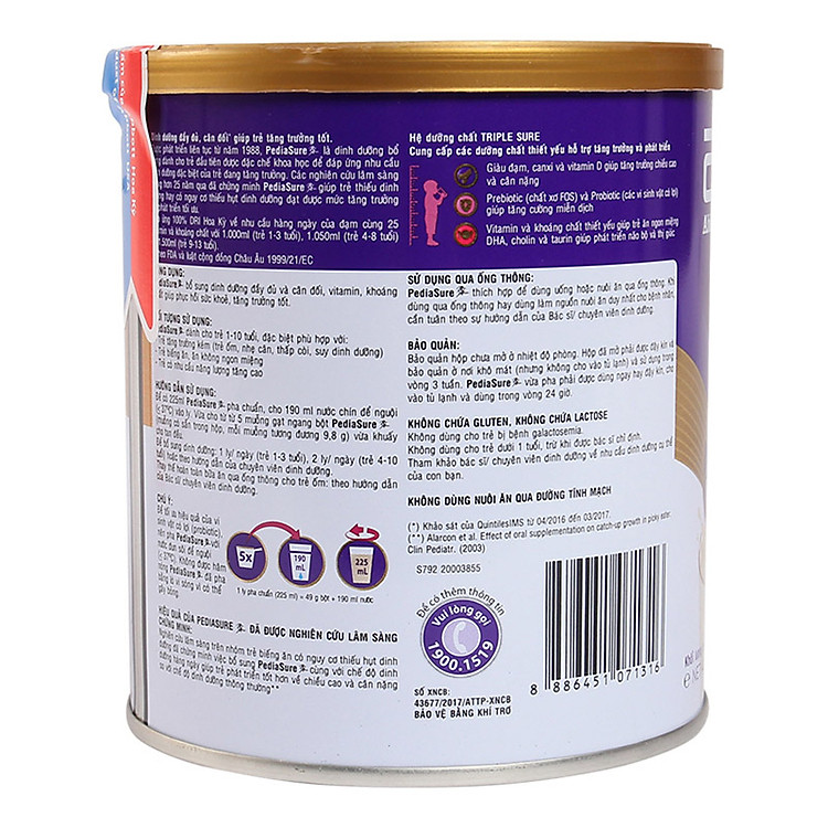 Nơi mua Sữa bột Abbott Pediasure vani ít ngọt Tin cậy Tiết kiệm - Hình ảnh 2