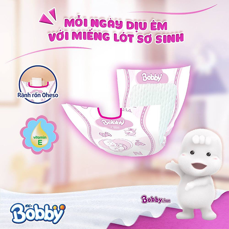 Tã Giấy Newborn 2 Bobby 40 Miếng Chính hãng Giá rẻ - Hình ảnh 3