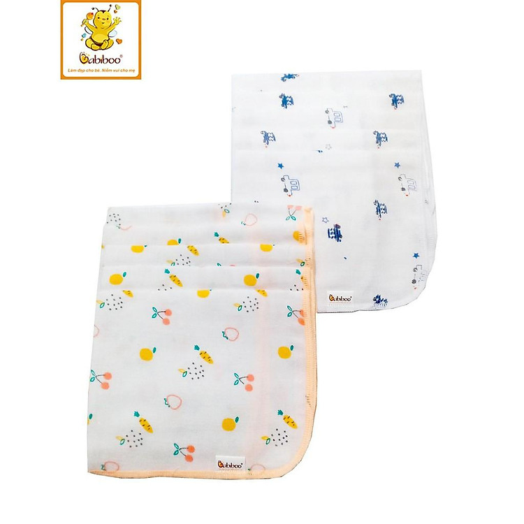 Mua tại Lazada: Set 5 Khăn sữa xô BABIBOO - BK05 Chính hãng, giá tốt