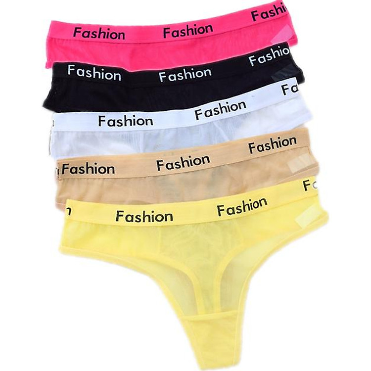Combo 5 quần lót nữ, quần lọt khe lưới thoáng mát, sexy ZBra (Màu ngẫu nhiên)