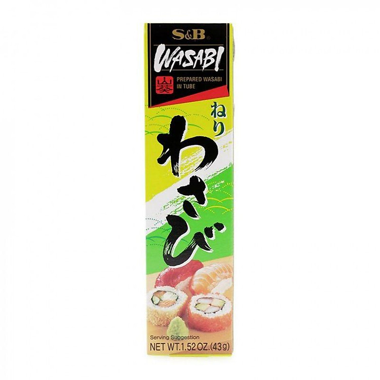 Mù Tạt Xanh Wasabi Neri S&B Tuýp 43G