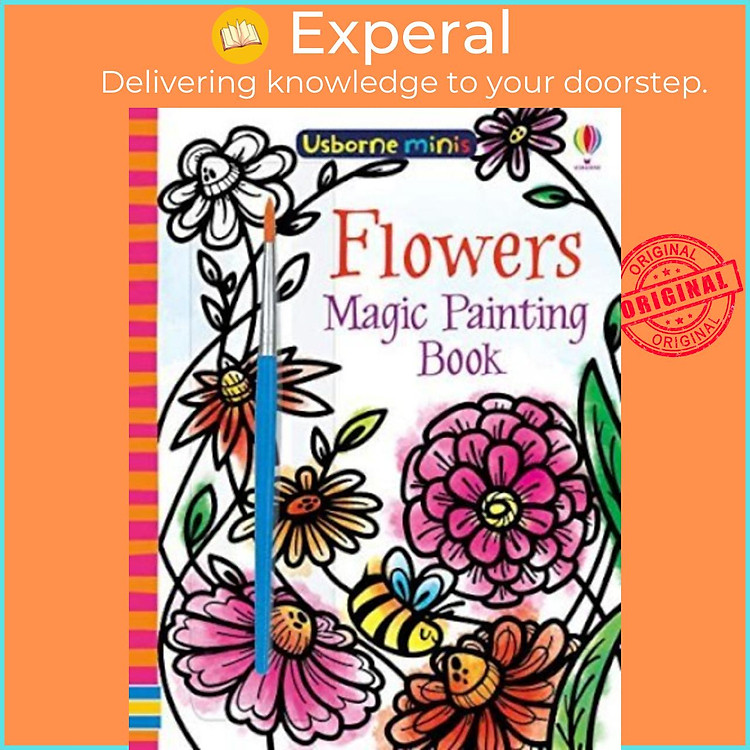 Sách - Magic Painting Flowers by Fiona Watt Camilla Garofano (UK edition, paperback)