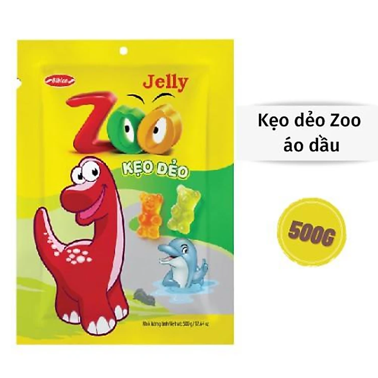 Kẹo dẻo Zoo Bibica áo dầu túi 500g
