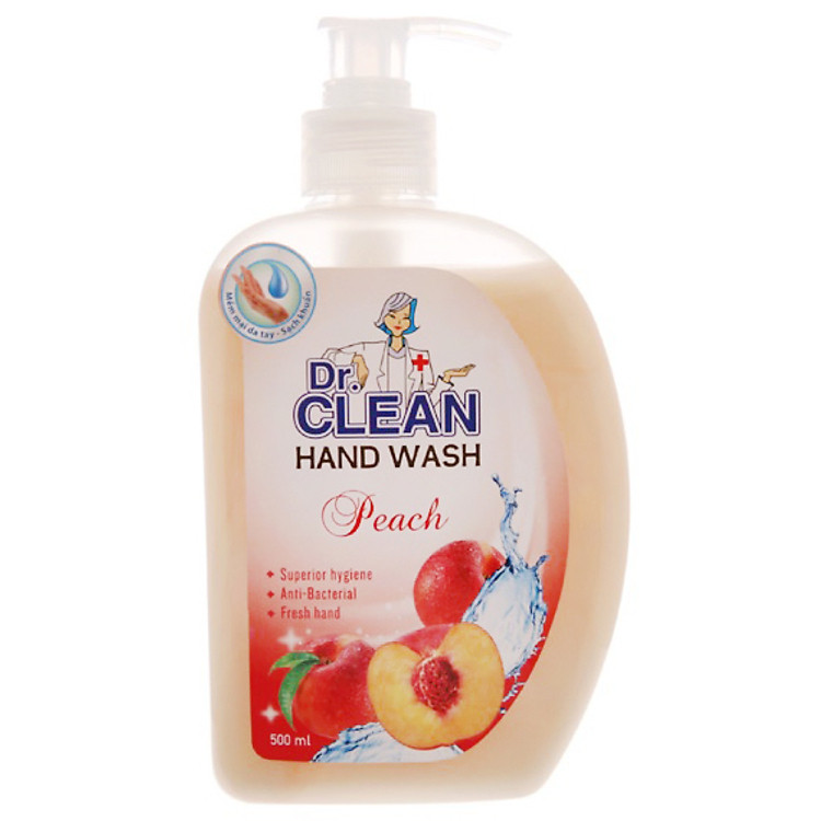 Sữa Rửa Tay Dr. Clean - Đào (500ml)