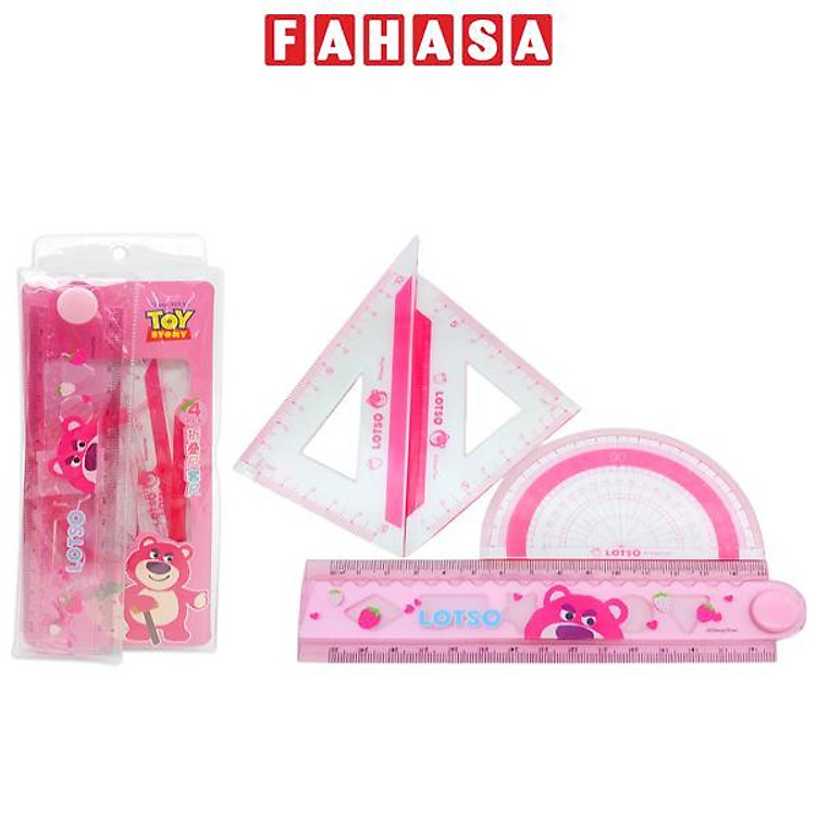 Bộ Thước Eke (4 món) Gấu Lotso – Ume A74029-T1X