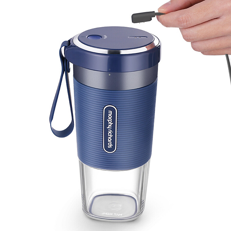 Morphyrichards Juicer Portable Charging Mini Wireless Juicer Food Mixer MR9600 Blue