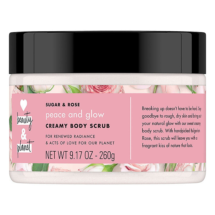 Kem Tẩy Da Chết Love Beauty And Planet Cho Làn Da Sáng Mịn (260g)