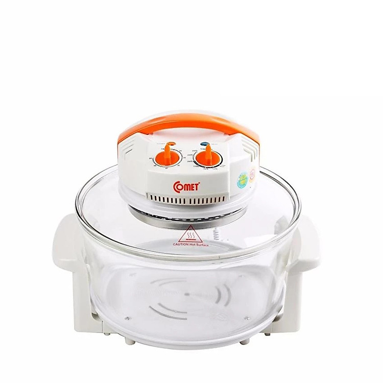 Lò Nướng Thủy Tinh Comet CM8612 (Trắng) - Hàng Chính Hãng
