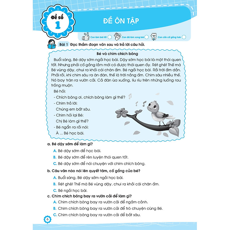 Đề Ôn Luyện Và Tự Kiểm Tra Tiếng Việt Lớp 2 - Tập 1 - Ảnh 6