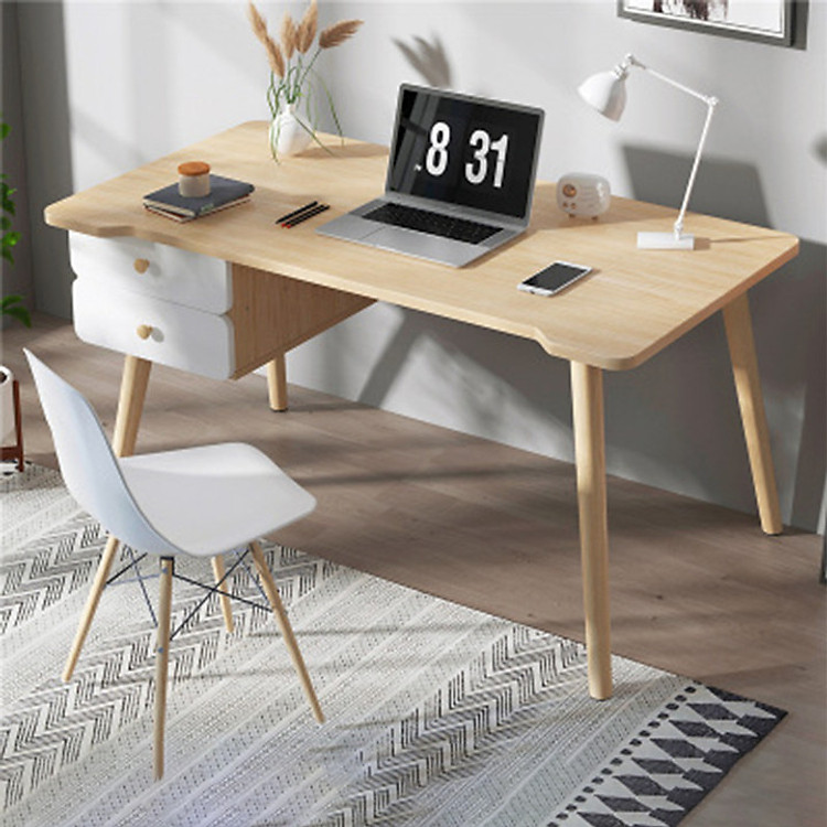 Bàn làm việc kèm ngăn kéo, bàn làm việc gỗ BAH053 (giao màu ngẫu nhiên)