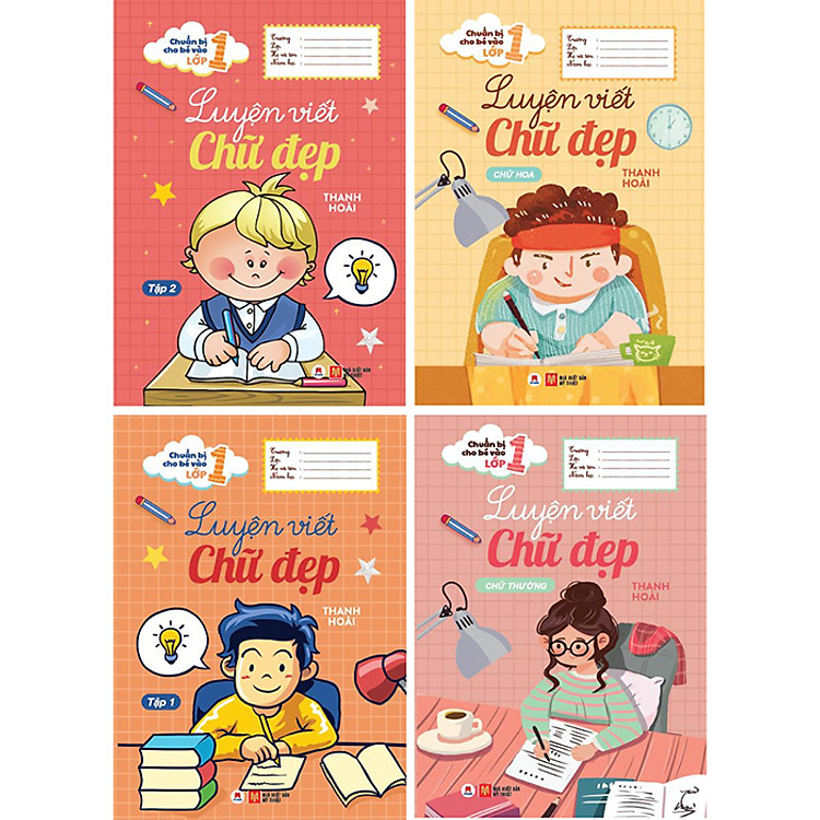 Combo Luyện Viết Chữ Đẹp (4 Cuốn) - (Luyện Viết Chữ Đẹp Tập 1 + Luyện Viết Chữ Đẹp Tập 2 + Luyện Viết Chữ Đẹp Chữ Thường + Luyện Viết Chữ Đẹp Chữ Hoa)