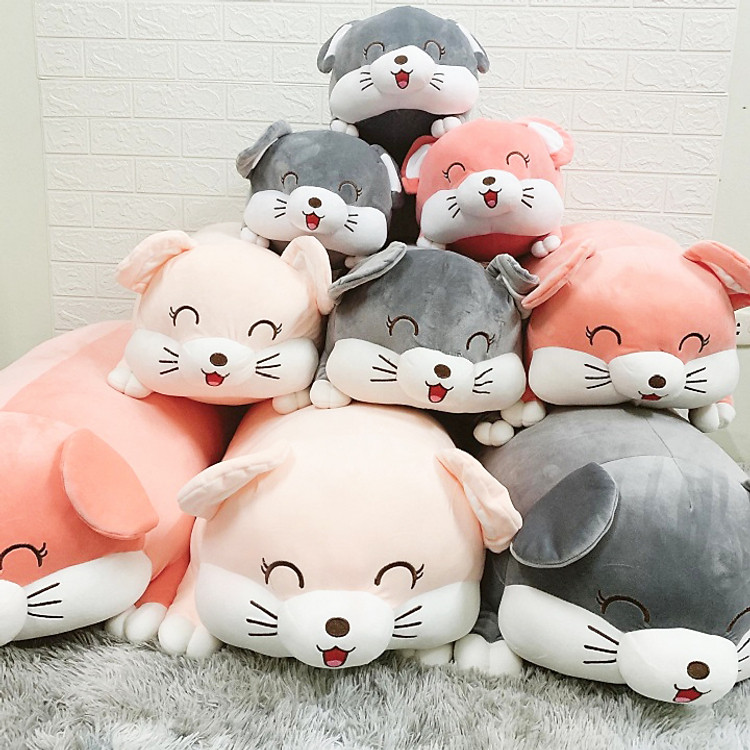 Mua Gấu Bông Gối Ôm Chuột Cao Cấp 50cm Chính hãng Tiết kiệm - Hình ảnh 4