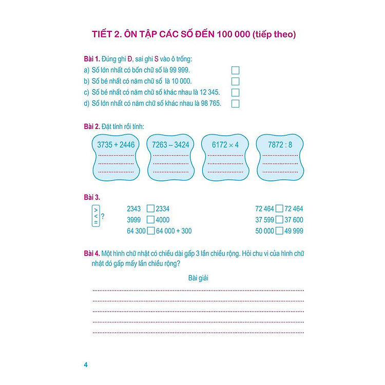 Vở Bài Tập Toán Nâng Cao Lớp 4 Quyển 1 - Ảnh 3