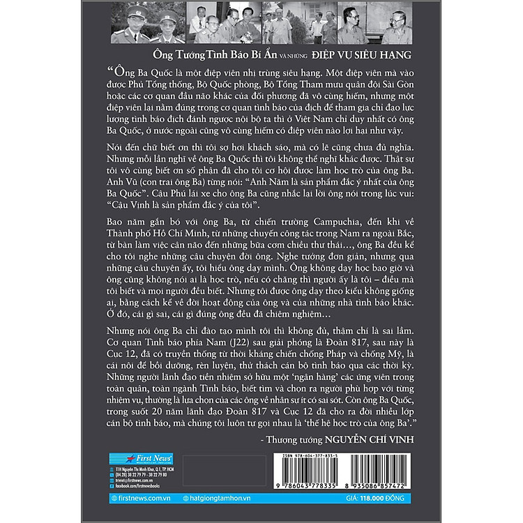 Ông Tướng Tình Báo Bí Ẩn Và Những Điệp Vụ Siêu Hạng - Ảnh 2