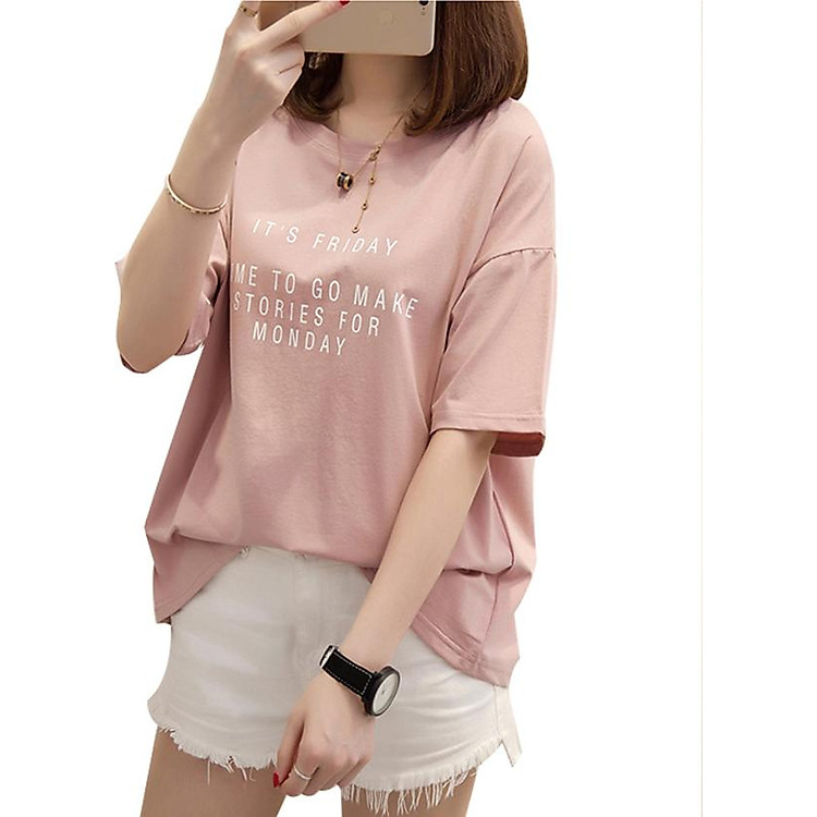 Áo thun nữ friday T&D d431 màu dâu