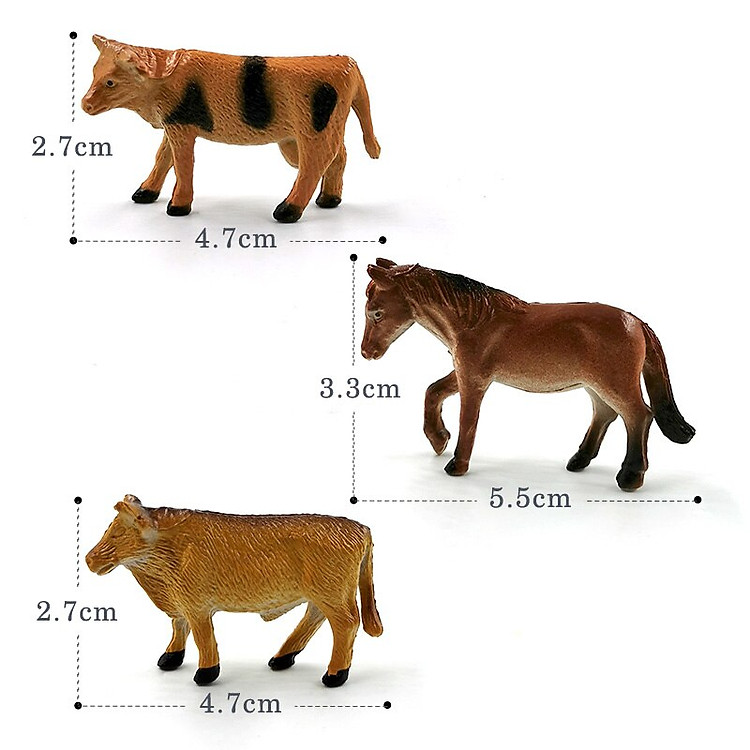 Mua Bộ 12 đồ chơi động vật trang trại Chính hãng Giá tốt - Hình ảnh 4