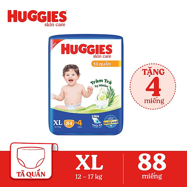 Mua Tã HUGGIES SKINCARE MEGA JUMBO size XL Tiết kiệm - Hình ảnh 3