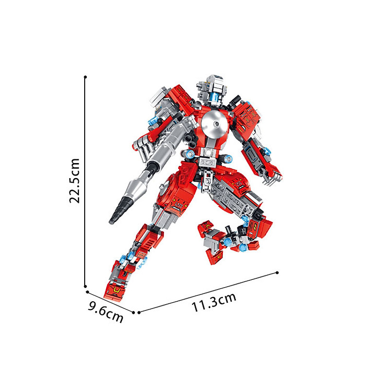 Đồ Chơi Lắp Ráp Robot Siêu Nhân 12 trong 1 Chính hãng Giá tốt - Hình ảnh 2