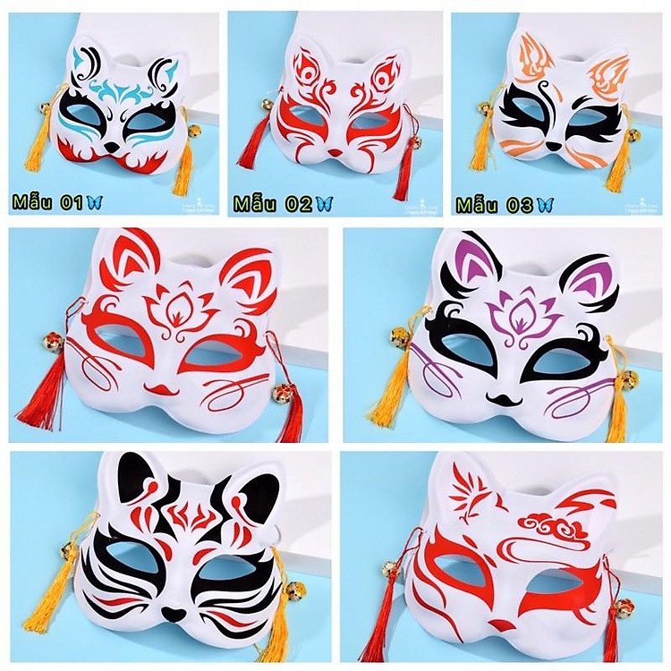 Mặt Nạ Hóa Trang Cáo Hồ Ly Anime Nhật Bản Siêu Hot