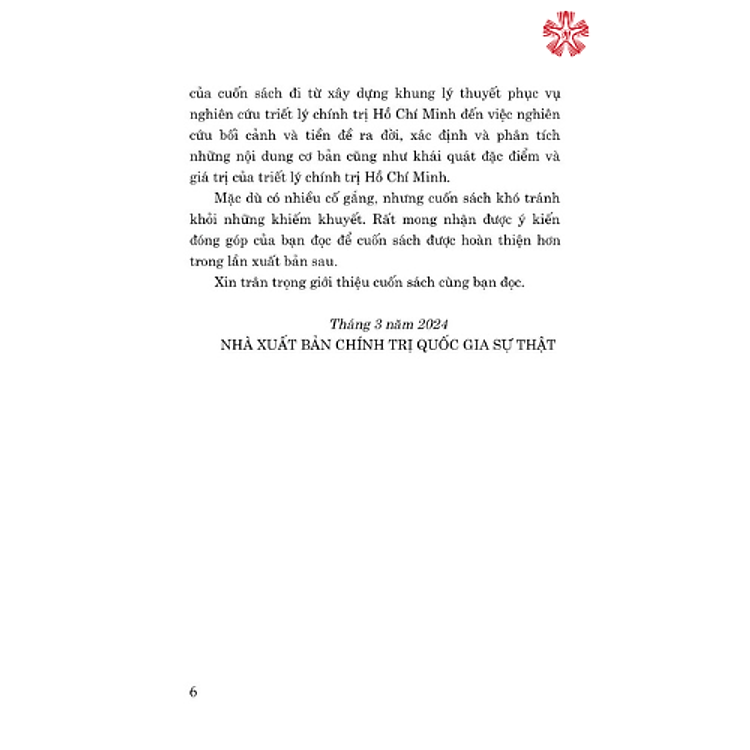 Triết lý chính trị Hồ Chí Minh (bản in 2024) - Ảnh 4