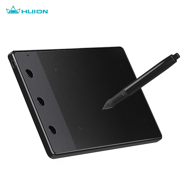 Huion Bộ Bảng Vẽ Đồ Họa H420 Với Bút Ghi Hình Không Dây Kỹ Thuật Số-Màu Đen