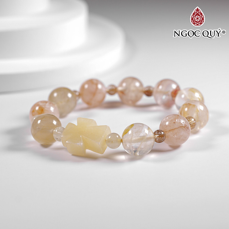 Vòng mân côi đá thạch anh ưu linh - Ngọc Quý Gemstones