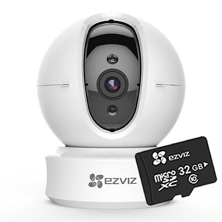 Camera IP Wifi Ezviz C6CN 720P (CS-CV246-B0-1C1WFR) + Thẻ nhớ Ezviz 32GB - Hàng chính hãng