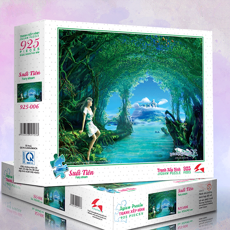 Tranh xếp hình Tia Sáng Suối Tiên Chính hãng Ưu đãi - Hình ảnh 2