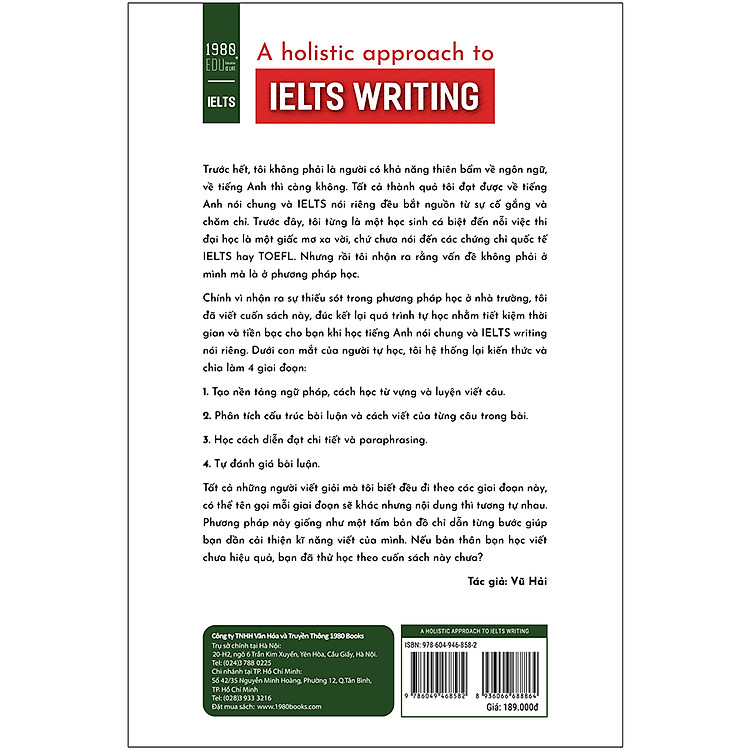 A Holistic Approach To IELTS Writing - Ảnh 2
