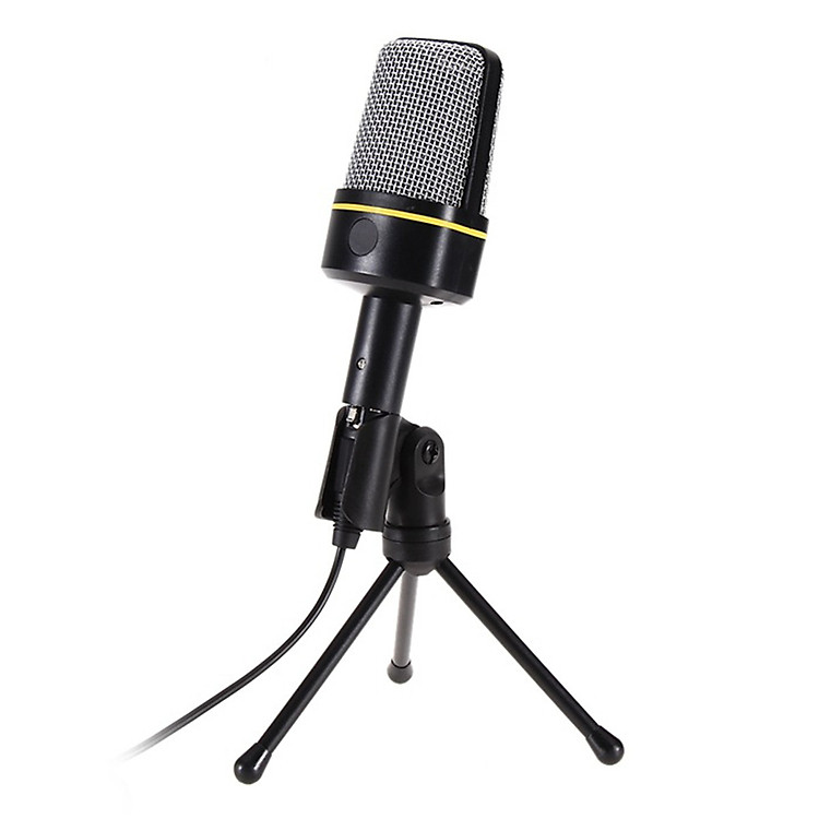 Microphone Thu Âm Cho Máy Tính Có Dây VINETTEAM SF-920 Jack 3.5mm Tích Hợp Gía Đỡ 3 Chân Để Bàn- 4176-Hàng Chính Hãng