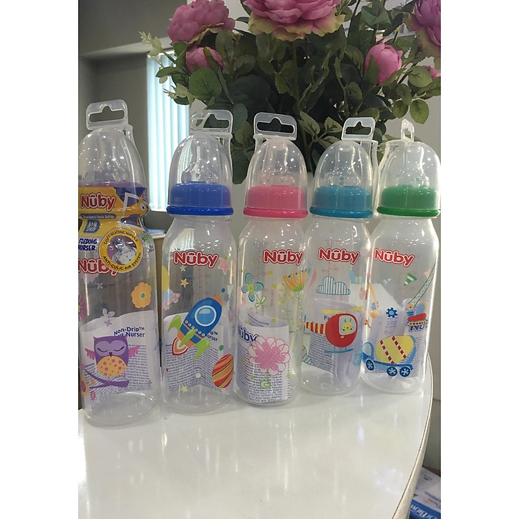 Bình sữa chống sặc Nuby 120-240ml Giá rẻ - Hình ảnh 2