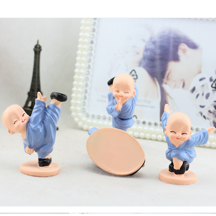 Bộ tượng chú tiểu luyện công (4 cái) - Ảnh 5