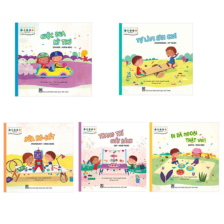 Bộ 5 cuốn sách STEAM stories - Kỹ năng tự giải quyết vấn đề