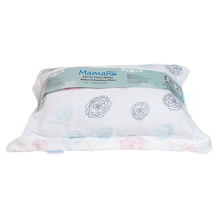 Gối nằm vải sợi tre cho bé Mamaru Chính hãng Ưu đãi - Hình ảnh 5