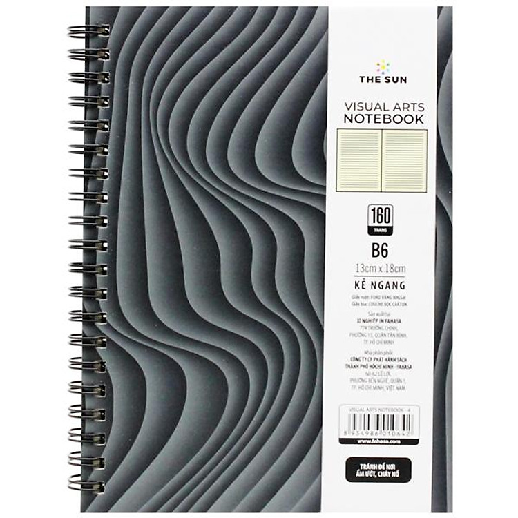 Sổ Lò Xo Bìa Cứng Visual Arts B6 (160 trang 80gsm)