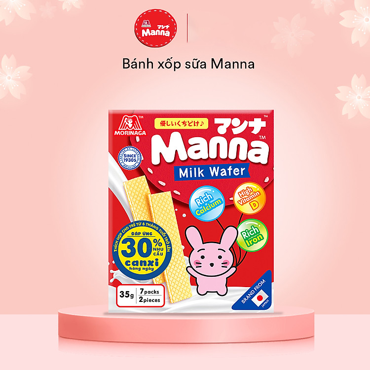 Nơi mua Bánh xốp dinh dưỡng Manna Morinaga 35g Đảm bảo Ưu đãi - Hình ảnh 2