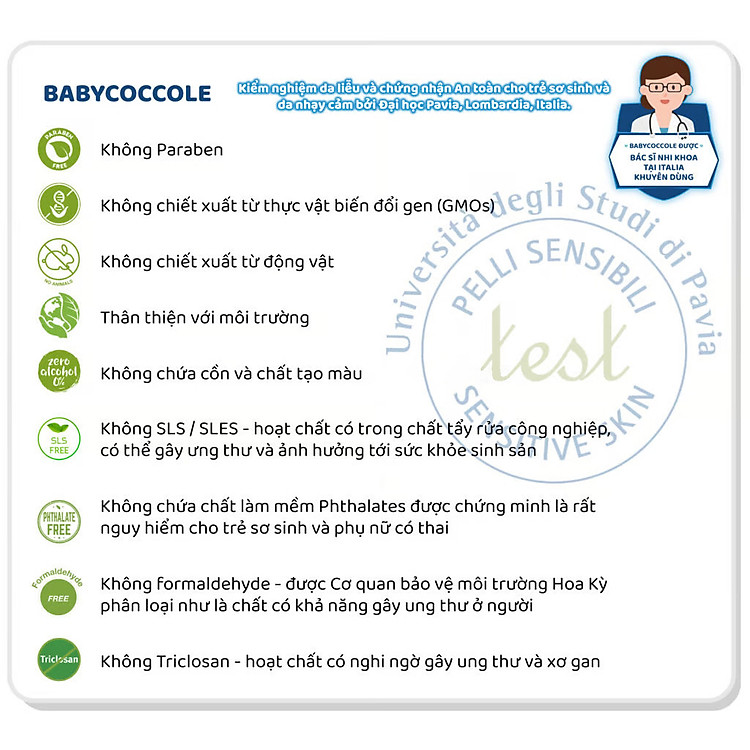 Kem chống nắng SPF50 Babycoccole 30ml Chính hãng Giá tốt - Hình ảnh 5