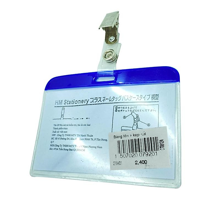 Bảng Tên Nhựa Dẻo + Kẹp Sắt HM - Ảnh 2