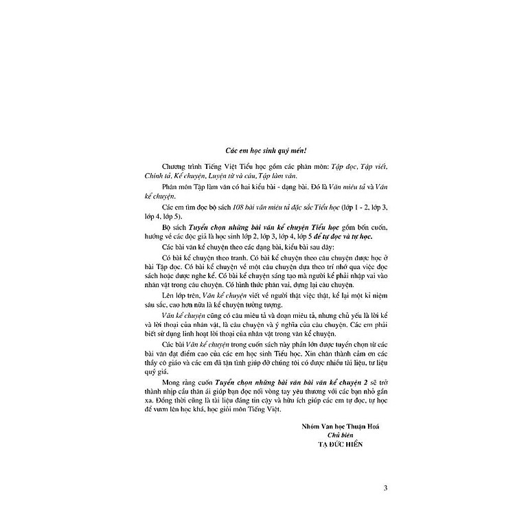 Tuyển Chọn Những Bài Văn Kể Chuyện Lớp 2 - Ảnh 3