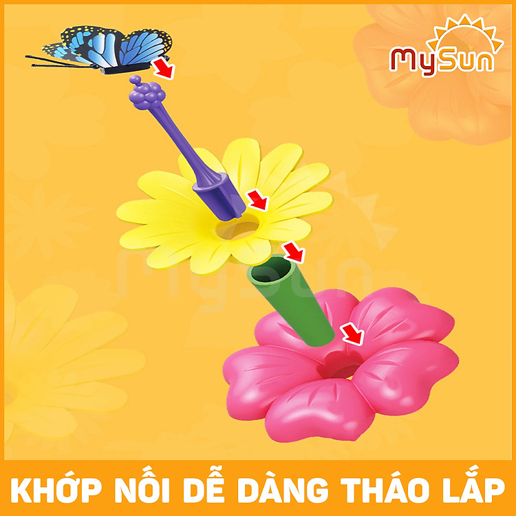 Bộ đồ chơi lắp ráp hoa MySun Chính hãng Giá tốt - Hình ảnh 5