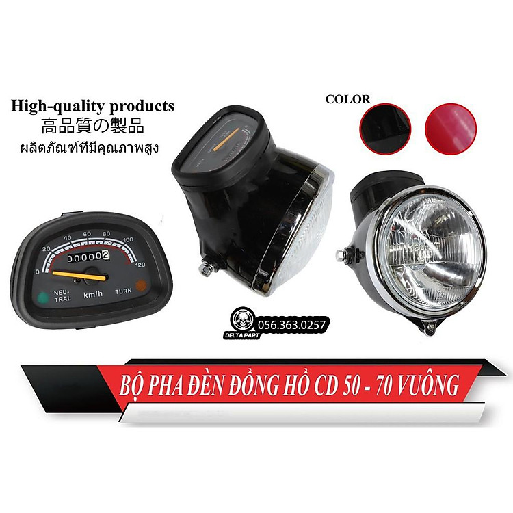 Bộ pha đèn đồng hồ chóa đèn CD 50, CD 70, CL ̣̣(68) ,67 có 2 màu đen và đỏ cho kiểm tra hàng trước khi nhận